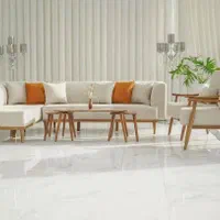 مبل ال دسته چوبی قسطی مینیمال