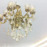 دوعدد لوستر برنزی