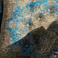 یک جفت پشتی شاه نشین فیروزه ای