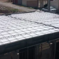 اجرای شناژ فنداسیون اسکلت سقف استخر