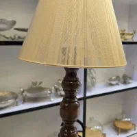 اباژور پایه چوبی رومیزی جدید کلاهک نخی