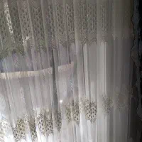 پرده پذیرایی با دو دستک مخمل|پرده، رانر، رومیزی|مشهد, کوی المهدی|دیوار