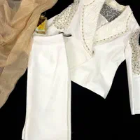 کت ودامن سایز ۴۶ ترک رنگ نباتی