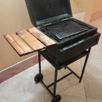 کباب پز گازی مجهز به صفحه گریل و توری