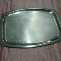 سینی بیضی شکل از جنس استیل .