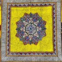 رومیزی ترمه اصفهان دست بافت|پرده، رانر، رومیزی|تهران, هاشمآباد (شهرری)|دیوار