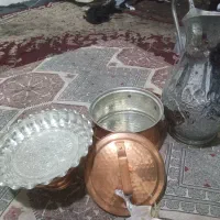 ظرف مسی وروحی.سماوربرنجی وپارچ برنجی