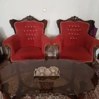 مبل استیل 9 نفره چوب گردو