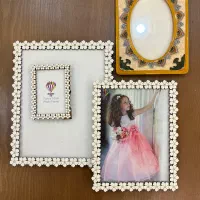 چهار عدد قاب عکس چوبی و سرامیکی ( شهر رشت)