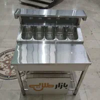 میز کار طول ۱۰۰ سانت استیل عرض ۸۰ طرح تاپینگ سالاد|کافی‌شاپ و رستوران|تهران, بیسیم|دیوار