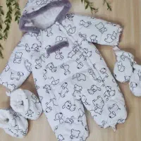 کاپشن سرهمی خارجی سایز۳ مناسب بچه یک تا ۱و نیم سال