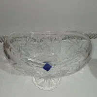 ظرف دکوری کشکول میوه آجیل شکلات کریستال اصل خارجی