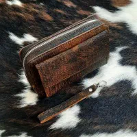 کیف دستی مدارک ساخته شده با چرم طبیعی|کیف، کفش، کمربند|رشت, خرسندی|دیوار