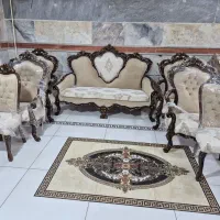 مبل کلاسیک افسون ۹نفره با پارچه/ /مخمل//|مبلمان خانگی و میز عسلی|تبریز, |دیوار