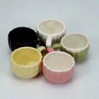 شات هلالی سرامیکی رنگی