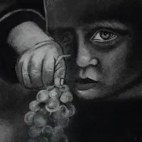 طراحی سیاه قلم ..چهره