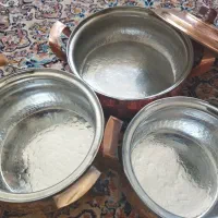 قابلمه و تابه ی مسی|ظروف پخت‌وپز|محمدیه-قزوین, |دیوار