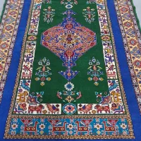 فرش دستباف (بساک) نقشه قشقایی ۳ متری کرک ابریشم|فرش|مشکین‌دشت, |دیوار