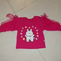 بلوز دخترانه سرخابی در حد نو