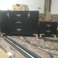 میز آرایشی با دو عدد عسلی و صندلی