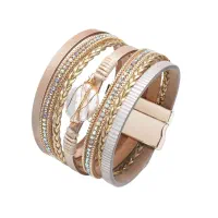 دستبند دست ساز زنانه مدل سنگی