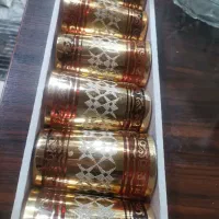 یک دست لیوان پذیرایی طرح دار و شیک|ظروف سرو و پذیرایی|اسلام‌شهر, باغ فیض|دیوار