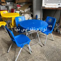 میز دایره تاشوو صندلی فست و فود و باغی|میز و صندلی غذاخوری|اهواز, طالقانی|دیوار