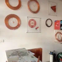 لوله کشی مسی زیرکار ساختمان کولر گازی داکت اسپلیت