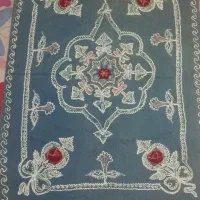 رومیزی پنجاه سال پیش مخمل سه عدد|پرده، رانر، رومیزی|رشت, آزادگان|دیوار