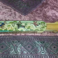 قلمدان خاتم کاری نقش شکارگاه