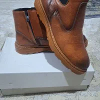 کفش نیم بوت چرم نو