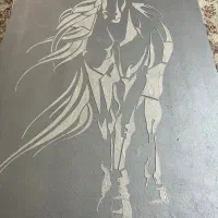 تابلو اسب مخمل برجسته|تابلو، نقاشی، عکس|گرمسار, |دیوار