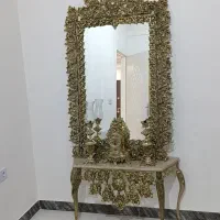 آینه شمعدان برنز