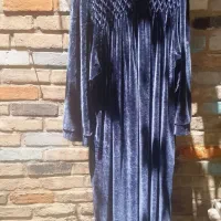 با سلام مانتو مخمل خوش رنگ سرمه ای تیره