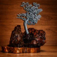 بونسای فلزی|مجسمه، تندیس، ماکت|تهران, قصر فیروزه ۲|دیوار