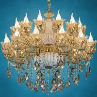 لوستر دوگل بیــست شعله/طرح تعویض لوستر کهنه با نو