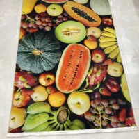 فرش اشپزخانه ۴متری طرح سه بعدی میوه