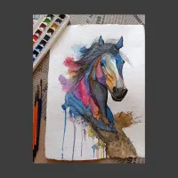 تابلو با تکنیک آبرنگ طراحی شده . به اندازه A4|تابلو، نقاشی، عکس|اصفهان, ملک‌شهر|دیوار