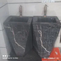 روشویی سنگی سرویس گرانیت سیاه|لوازم سرویس بهداشتی|اسلامشهر, شهرک مهدیه|دیوار