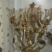 لوستر کنارسالنی فرشته طلای شمعدان بوهمیا میز خاطره|لوستر و چراغ آویز|مشهد, سرافرازان|دیوار