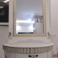 بوفه ساعت اجاق گاز آیینه شمعدان میزآرایش با آیینه|بوفه، ویترین، کنسول|رشت, یخسازی|دیوار