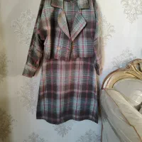 کت و سارافون چهارخونه نو