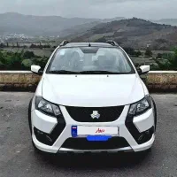 کوئیک GXR L سفید ، سقف مشکی فول مانیتوردار