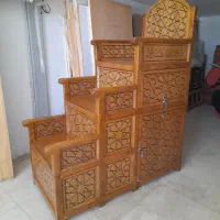 منبر سه پله چوبی