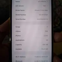 اپل iPhone 13 Pro Max با حافظهٔ ۲۵۶ گیگابایت|موبایل|بندرعباس, |دیوار