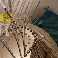 لوستر ۳۶ شاخه با حباب های ستاره ای|لوستر و چراغ آویز|کرج, کوی مدرس|دیوار
