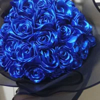 دسته گل روبانی