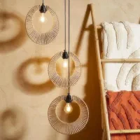 لوسترواباژربانخ رافیا|لوستر و چراغ آویز|شیروان (خراسان), |دیوار