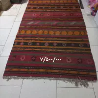 گلیم دست بافت قدیمی ، مناسب کلکسیون و استفاده
