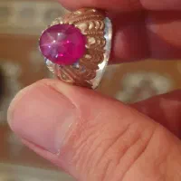 انگشتر نقره نو ۱۰گرمی حدودا نگین یاقوت استار|بدلیجات|تهران, فلسطین (میدان انقلاب)|دیوار